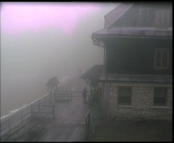 Terasa horského hotelu