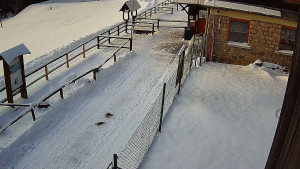 SkiAreál - Horský hotel Vsacký Cáb - Terasa horského hotelu - 20.2.2026 v 07:45 SkiAreál - Horský hotel Vsacký Cáb - Terasa horského hotelu - 20.2.2026 v 07:45