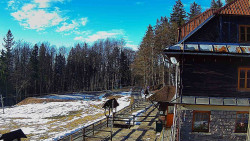 Terasa horského hotelu