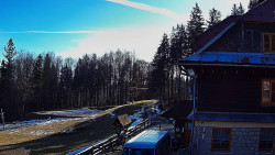 Terasa horského hotelu