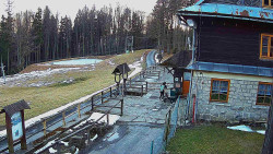 Terasa horského hotelu