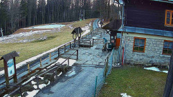 Terasa horského hotelu