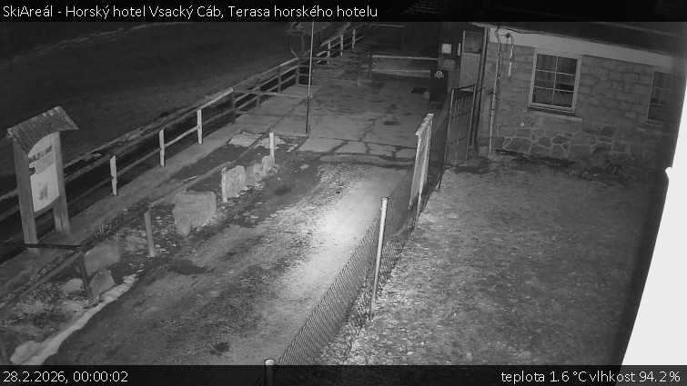 SkiAreál - Horský hotel Vsacký Cáb - Terasa horského hotelu - 28.2.2026 v 00:00