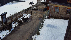 Terasa horského hotelu