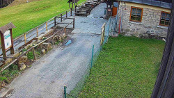 Terasa horského hotelu