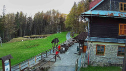 Terasa horského hotelu