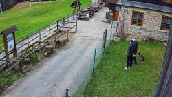 Terasa horského hotelu