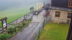 Terasa horského hotelu