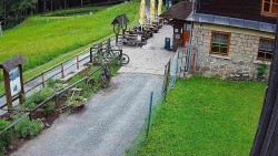 Terasa horského hotelu