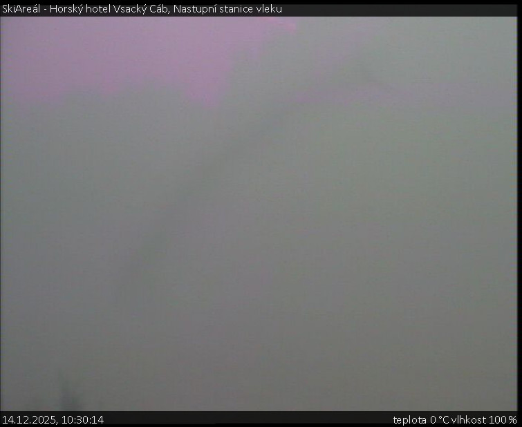 SkiAreál - Horský hotel Vsacký Cáb - Nastupní stanice vleku - 14.12.2025 v 10:30