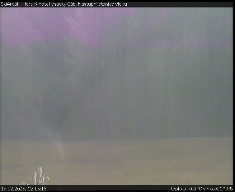 SkiAreál - Horský hotel Vsacký Cáb - Nastupní stanice vleku - 16.12.2025 v 12:15