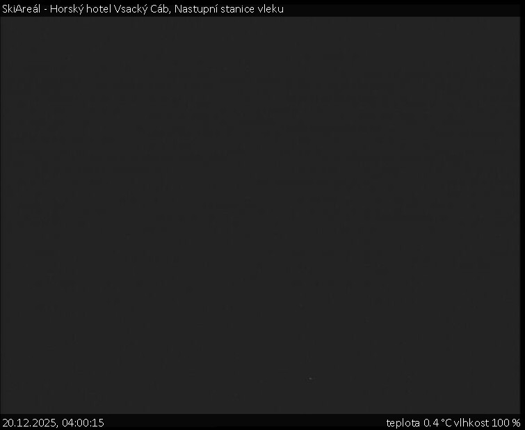 SkiAreál - Horský hotel Vsacký Cáb - Nastupní stanice vleku - 20.12.2025 v 04:00