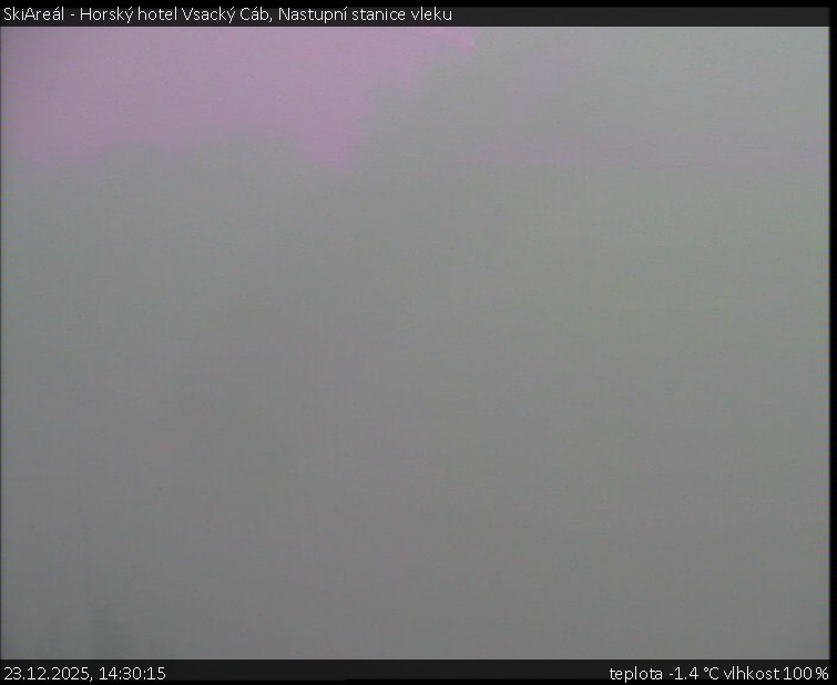 SkiAreál - Horský hotel Vsacký Cáb - Nastupní stanice vleku - 23.12.2025 v 14:30