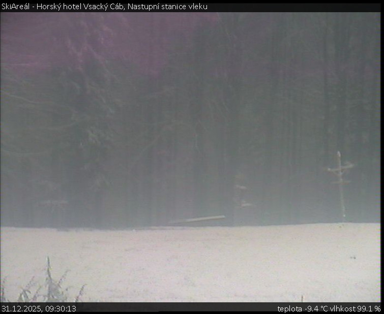 SkiAreál - Horský hotel Vsacký Cáb - Nastupní stanice vleku - 31.12.2025 v 09:30