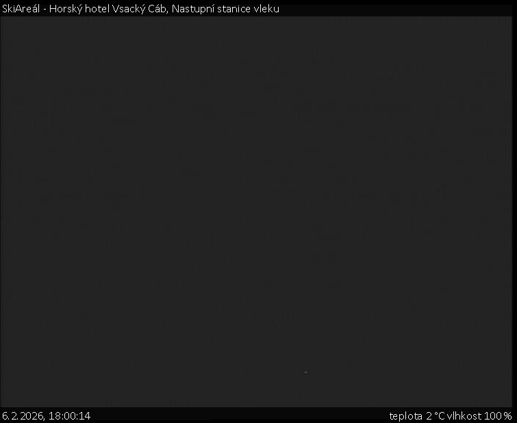 SkiAreál - Horský hotel Vsacký Cáb - Nastupní stanice vleku - 6.2.2026 v 18:00