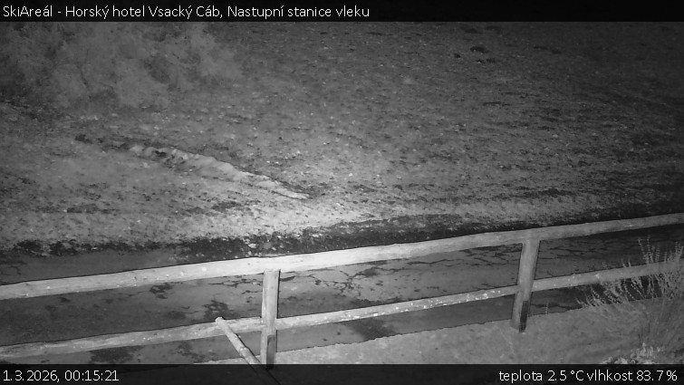 SkiAreál - Horský hotel Vsacký Cáb - Nastupní stanice vleku - 1.3.2026 v 00:15