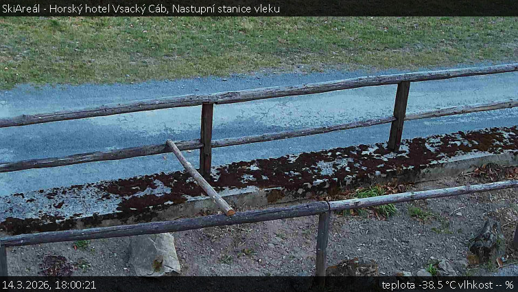 SkiAreál - Horský hotel Vsacký Cáb - Nastupní stanice vleku - 14.3.2026 v 18:00