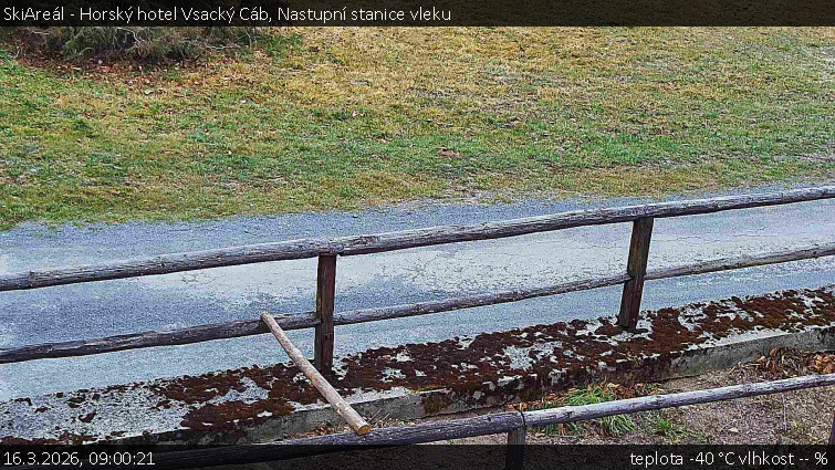 SkiAreál - Horský hotel Vsacký Cáb - Nastupní stanice vleku - 16.3.2026 v 09:00