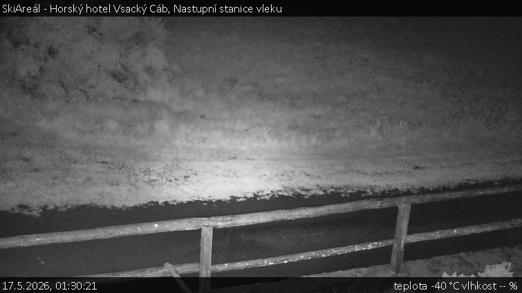 SkiAreál - Horský hotel Vsacký Cáb - Nastupní stanice vleku - 17.5.2026 v 01:30