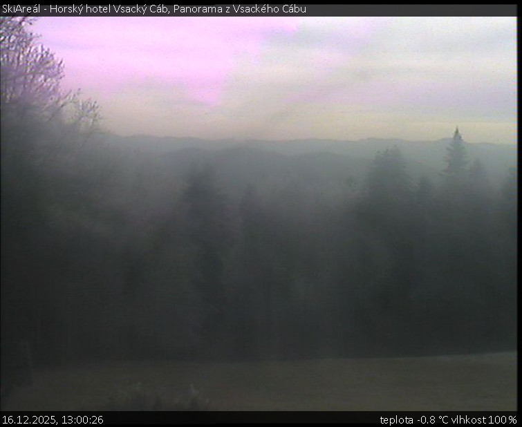 SkiAreál - Horský hotel Vsacký Cáb - Panorama z Vsackého Cábu - 16.12.2025 v 13:00