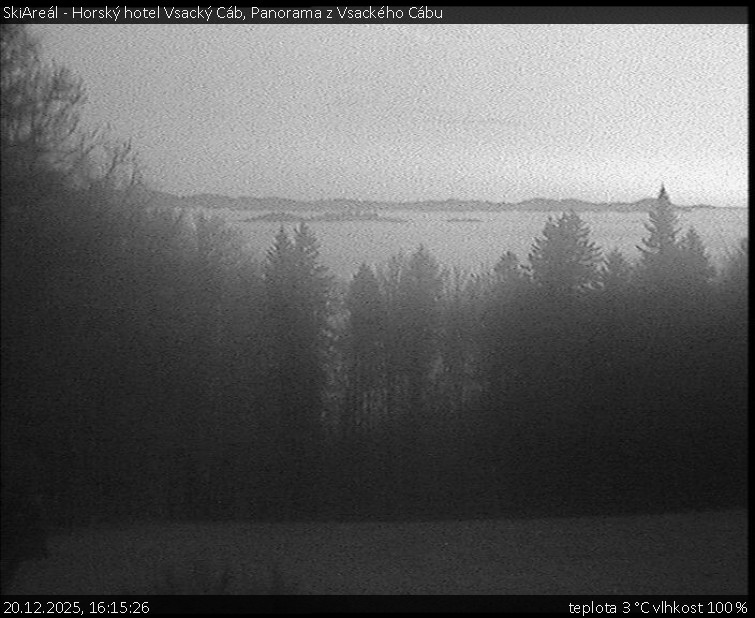 SkiAreál - Horský hotel Vsacký Cáb - Panorama z Vsackého Cábu - 20.12.2025 v 16:15