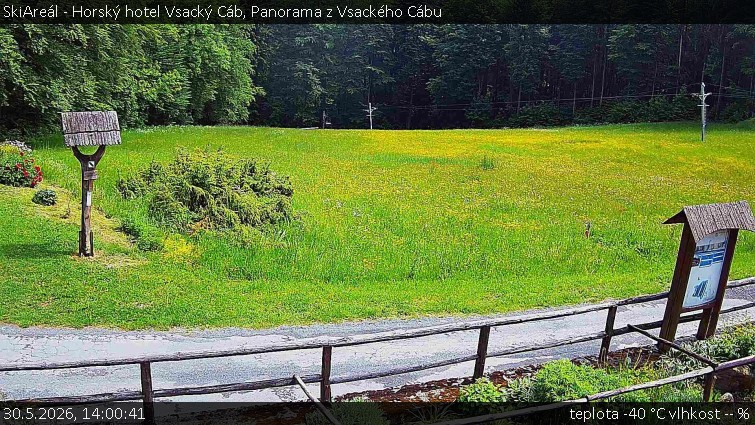 SkiAreál - Horský hotel Vsacký Cáb - Panorama z Vsackého Cábu - 30.5.2026 v 14:00