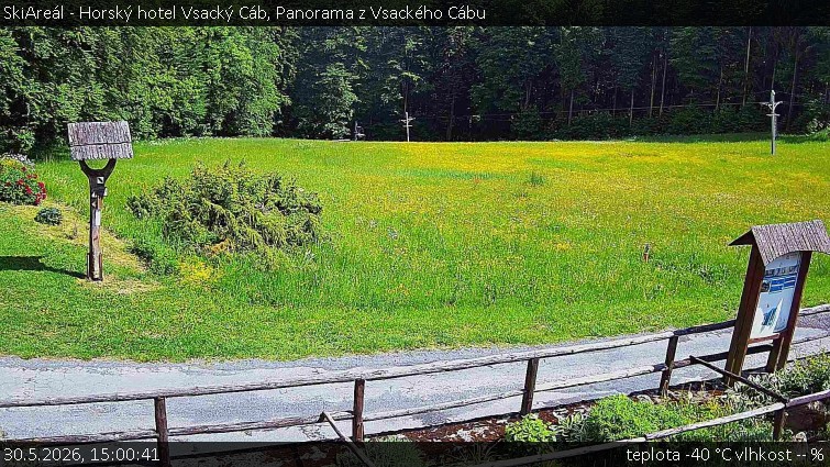 SkiAreál - Horský hotel Vsacký Cáb - Panorama z Vsackého Cábu - 30.5.2026 v 15:00