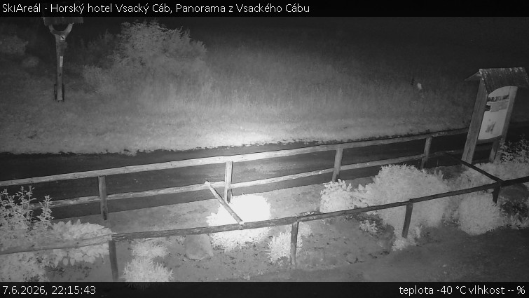 SkiAreál - Horský hotel Vsacký Cáb - Panorama z Vsackého Cábu - 7.6.2026 v 22:15