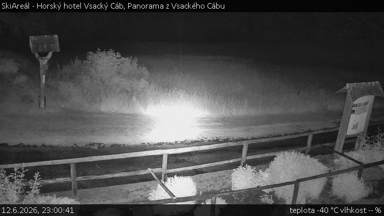 SkiAreál - Horský hotel Vsacký Cáb - Panorama z Vsackého Cábu - 12.6.2026 v 23:00