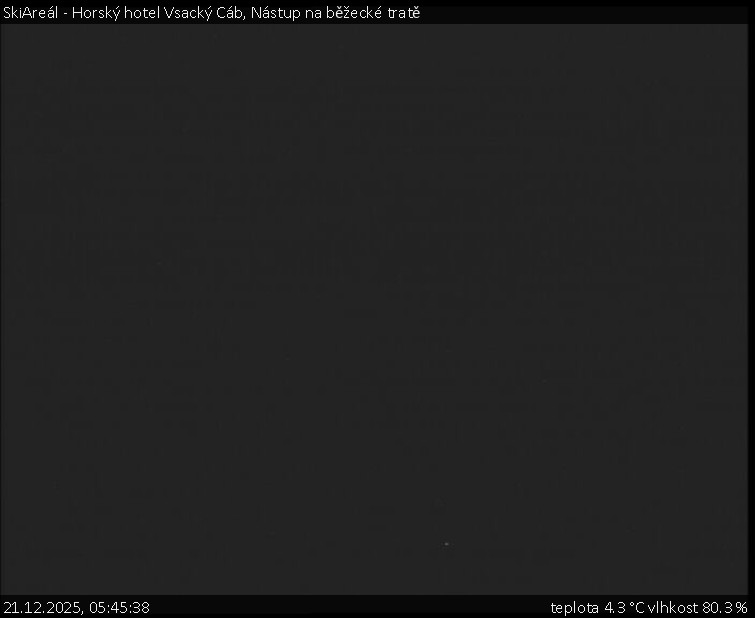 SkiAreál - Horský hotel Vsacký Cáb - Nástup na běžecké tratě - 21.12.2025 v 05:45