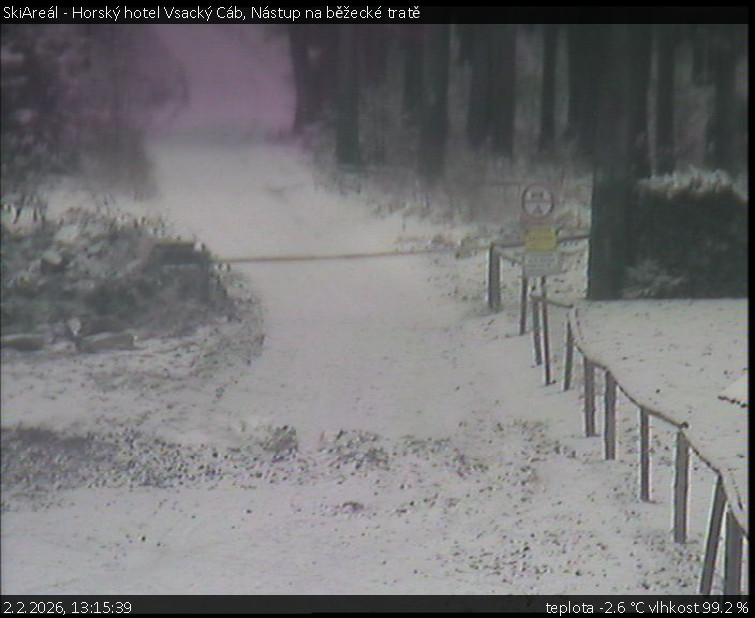 SkiAreál - Horský hotel Vsacký Cáb - Nástup na běžecké tratě - 2.2.2026 v 13:15