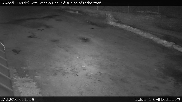 SkiAreál - Horský hotel Vsacký Cáb - Nástup na běžecké tratě - 27.2.2026 v 05:15