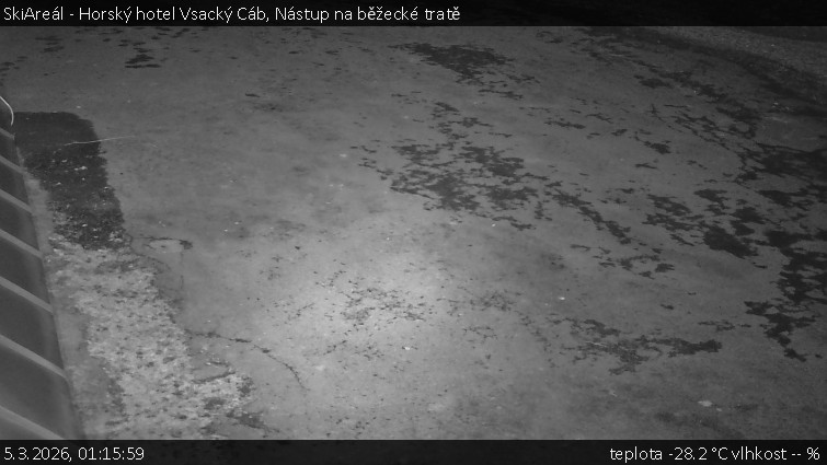 SkiAreál - Horský hotel Vsacký Cáb - Nástup na běžecké tratě - 5.3.2026 v 01:15