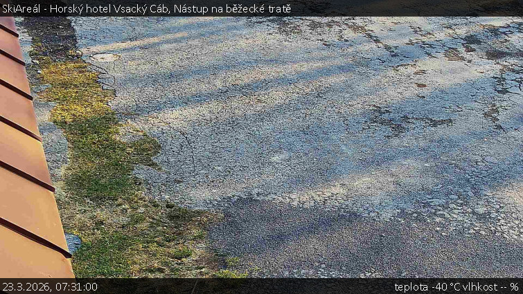 SkiAreál - Horský hotel Vsacký Cáb - Nástup na běžecké tratě - 23.3.2026 v 07:31