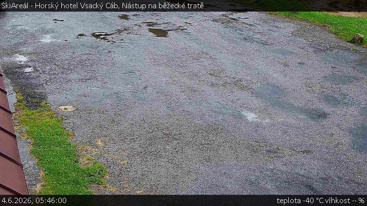 SkiAreál - Horský hotel Vsacký Cáb - Nástup na běžecké tratě - 4.6.2026 v 05:46