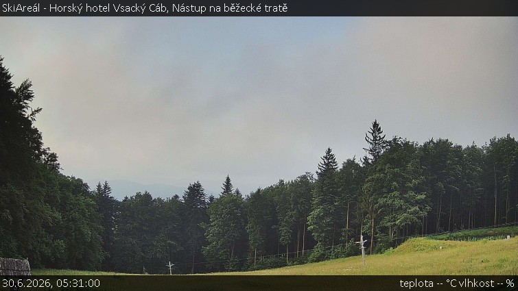 SkiAreál - Horský hotel Vsacký Cáb - Nástup na běžecké tratě - 30.6.2026 v 05:31
