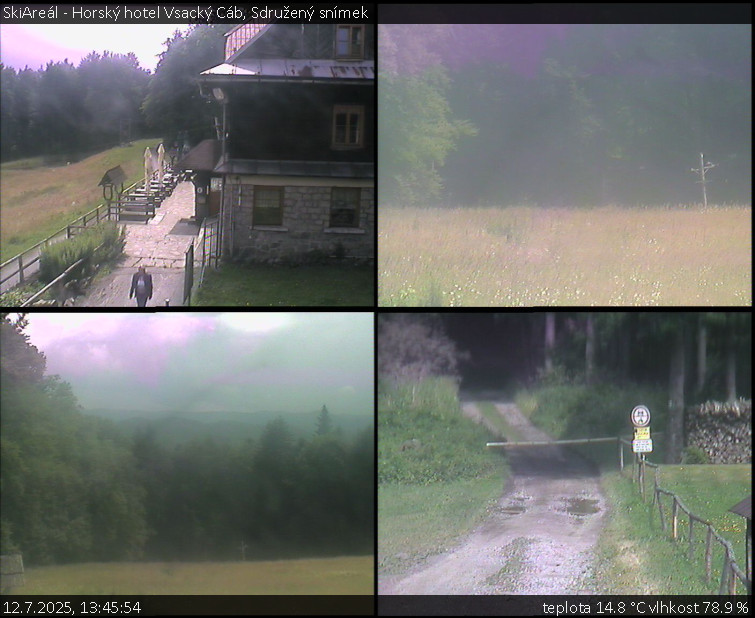 SkiAreál - Horský hotel Vsacký Cáb - Sdružený snímek - 12.7.2025 v 13:45 SkiAreál - Horský hotel Vsacký Cáb - Sdružený snímek - 12.7.2025 v 13:45