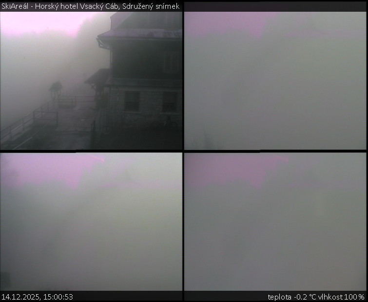 SkiAreál - Horský hotel Vsacký Cáb - Sdružený snímek - 14.12.2025 v 15:00