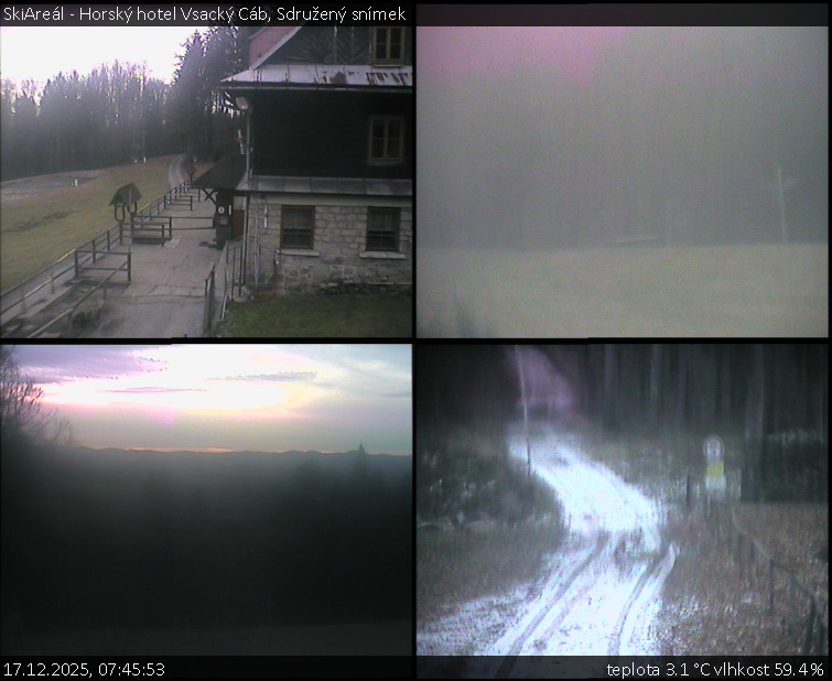 SkiAreál - Horský hotel Vsacký Cáb - Sdružený snímek - 17.12.2025 v 07:45