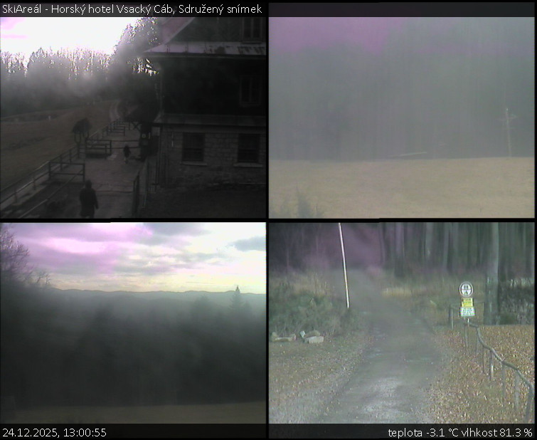 SkiAreál - Horský hotel Vsacký Cáb - Sdružený snímek - 24.12.2025 v 13:00