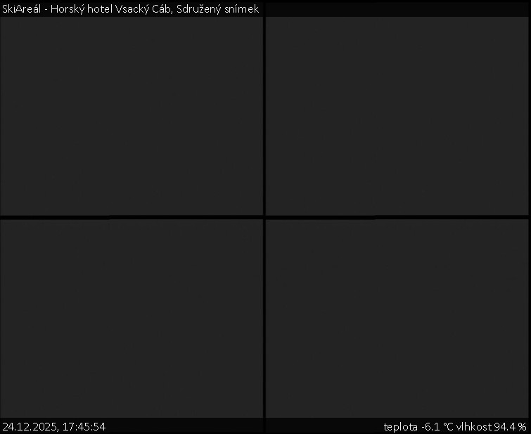 SkiAreál - Horský hotel Vsacký Cáb - Sdružený snímek - 24.12.2025 v 17:45
