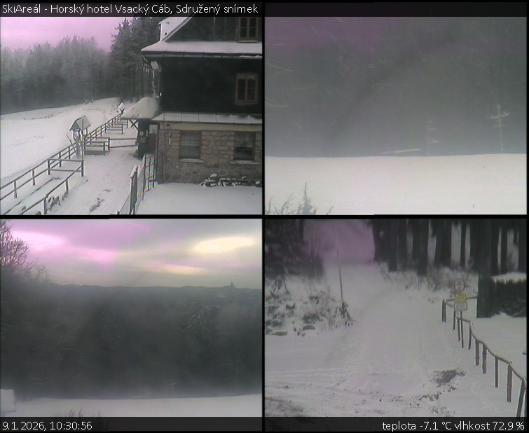 SkiAreál - Horský hotel Vsacký Cáb - Sdružený snímek - 9.1.2026 v 10:30