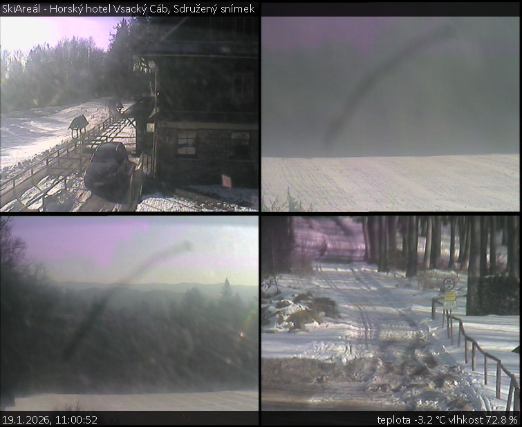 SkiAreál - Horský hotel Vsacký Cáb - Sdružený snímek - 19.1.2026 v 11:00