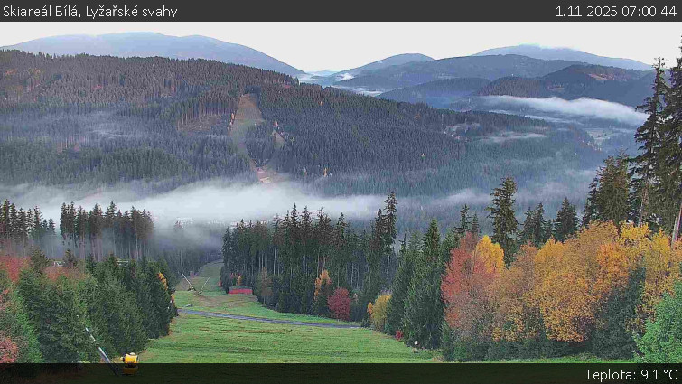 Skiareál Bílá - Lyžařské svahy - 1.11.2025 v 07:00 Skiareál Bílá - Lyžařské svahy - 1.11.2025 v 07:00