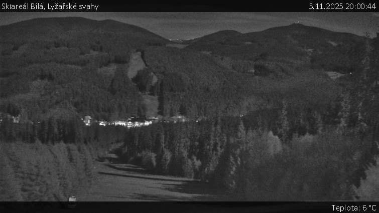 Skiareál Bílá - Lyžařské svahy - 5.11.2025 v 20:00
