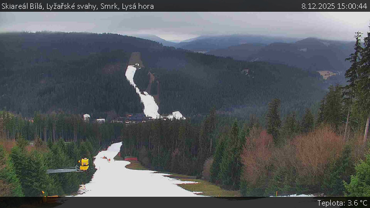 Skiareál Bílá - Lyžařské svahy, Smrk, Lysá hora - 8.12.2025 v 15:00