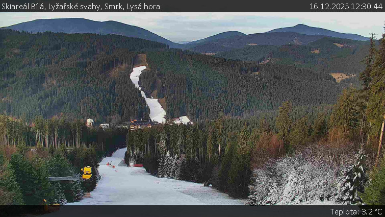 Skiareál Bílá - Lyžařské svahy, Smrk, Lysá hora - 16.12.2025 v 12:30