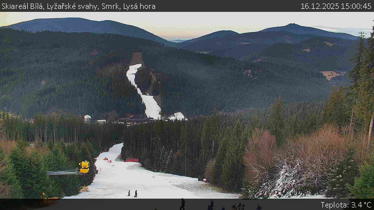 Skiareál Bílá - Lyžařské svahy, Smrk, Lysá hora - 16.12.2025 v 15:00