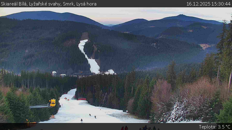 Skiareál Bílá - Lyžařské svahy, Smrk, Lysá hora - 16.12.2025 v 15:30
