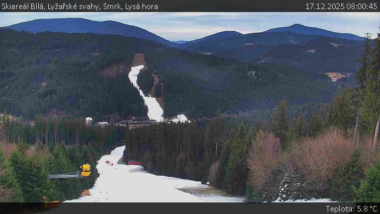 Skiareál Bílá - Lyžařské svahy, Smrk, Lysá hora - 17.12.2025 v 08:00